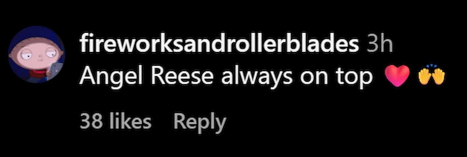 Fans comment on Reese's follower numbers (Photo credits: @boardroom/Instagram)